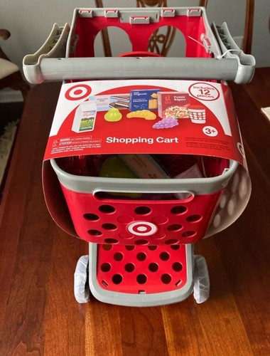 Target Toy Mini Shopping Cart With 12 Toy Item Included | eBay