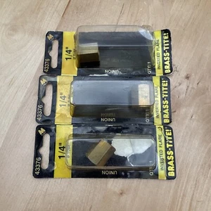 43376 Lot (3) Dorman Motormite Inverted Flare Fitting Union 1/4 Inch 1/4” - Picture 1 of 6