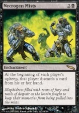 1x Necrogen Mists Light Play, English Mirrodin MTG Magic