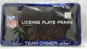 NFL Official Fantasy Football League TEAM OWNER! Metal License Plate Frame NEW - Picture 1 of 2