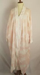 Womens size 3X Nicole at Home Vintage Robe Full Zip House Dress Terry trim 50/50 - Picture 1 of 12