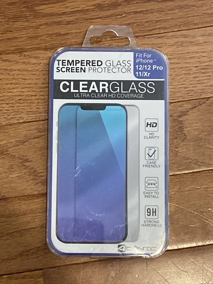 Protetor de tela vidro temperado Aconic iPhone 12/12 Pro 11/Xr® 33mm dureza 9H - Imagem 1 de 4