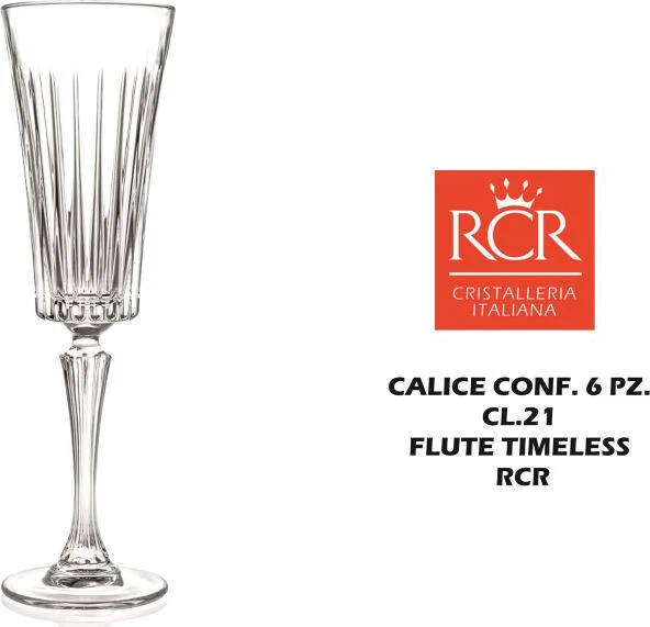 Rcr Cristallerie Calice cf 6 pezzi cl 21 Timeless Rcr RCR258741 - Immagine 1 di 1