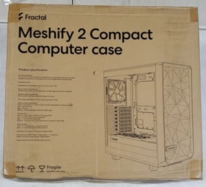 Fractal Design Meshify 2 Compact Black ATX High-Airflow Case - Afbeelding 1 van 3