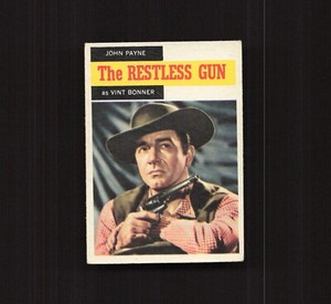 1958 Topps TV Westerns #52 John Payne as Vint Bonner (302081)
