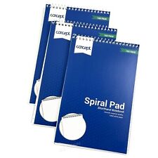 Reporters Pad Notepad Note Pad Notebook Shorthand Books 8” x 5” (160pages White)