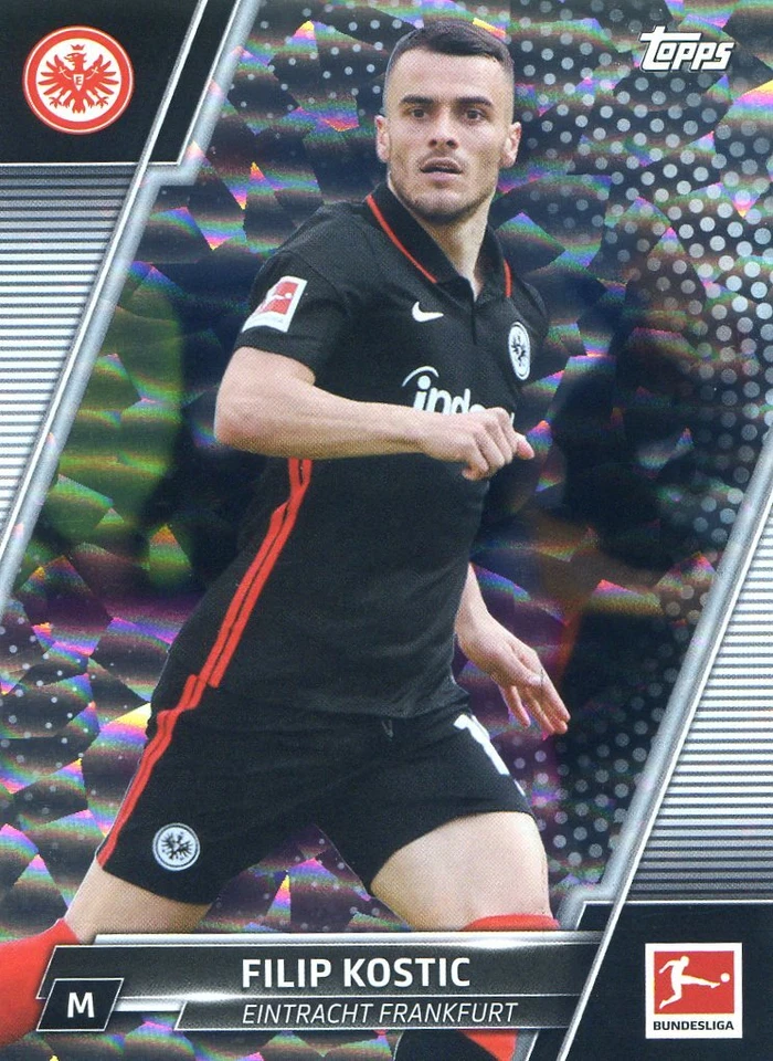 2021-22 Topps Bundesliga FILIP KOSTIC #63 Sparkle Foil EINTRACHT FRANKFURT - Image 1 of 1