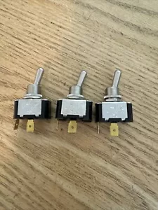 Lot of 3 ON-OFF Toggle switch SPST Carling 12A/20A-120V/20V 1HP - Picture 1 of 6