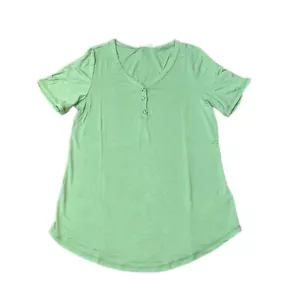 XL BAILEY LuLaRoe Y-Ausschnitt Top ~ EINFARBIG GRÜN ~ Größen 16-18; neu mit Etikett - Bild 1 von 2