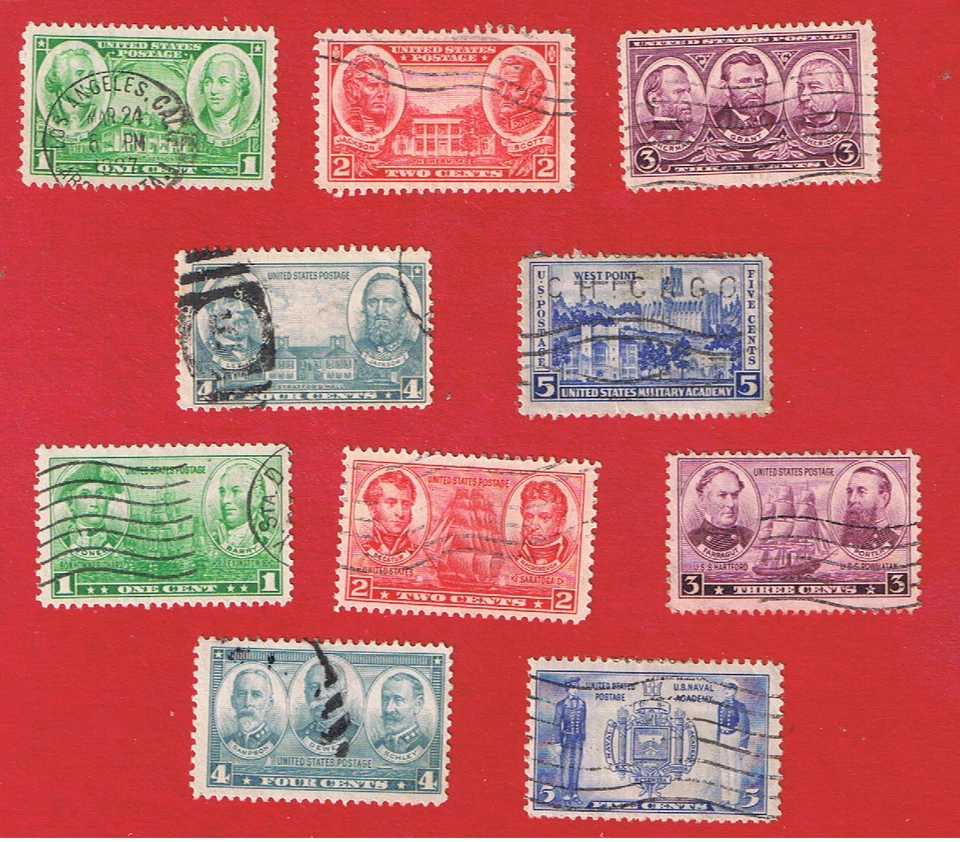 #785-794  MNH OG   Army-Navy complete  Free S/H - Image 1 of 1