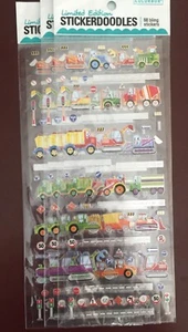 Lot of 3 Colorbok Limited Ed Stickerdoodles Bling Stickers Construction Tractor - Picture 1 of 7
