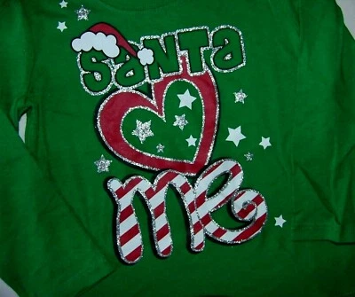 EL LUGAR INFANTIL NIÑA SANTA ME AMA TOP VERDE 6-9M 9-12M 12-18M 18-24M 3T Foto 1 de 2