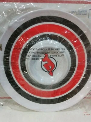 NHL NEW JERSEY DEVILS LOGO Melamina Chip and Dip Bandeja Plato Placa Licencia Foto 1 de 4