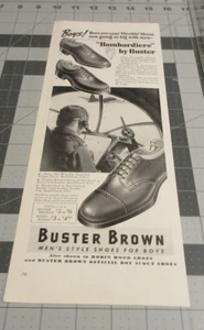 1942 Buster Brown Boys Bombardiers, WWII ERA Print Ad - Picture 1 of 3