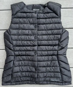 Gilet Marmot Puffer donna taglia small giacca smanicata bottoni a pressione Thinsulate - Foto 1 di 10