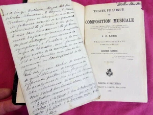 J.C Lobe. Traité pratique de composition musicale + documents manuscrits. - Imagen 1 de 9