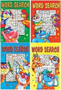 Set of 4 x LARGE PRINT Wordsearch Books Childrens 48 page Word Search puzzles - Picture 1 of 1