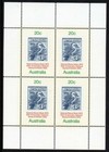 1978 Australia National Stamp Week Mini Sheet Mint Never Hinged, Clean & Fresh