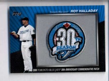 ROY HALLADAY 2010 TOPPS SERIES 1 30TH ANNIVERSARY PATCH CARD AH8346
