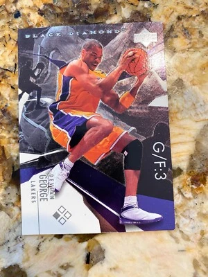 2003-04 Black Diamond Los Angeles Lakers Basketball Card #72 Devean George - Image 1 of 2