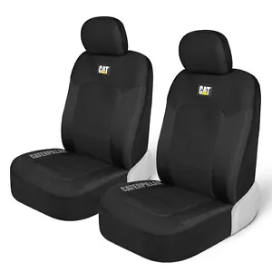CAT Black Seat Covers For Cars, Trucks, & SUV - Set of (2) MeshFlex Car Seat ... - Bild 1 von 9