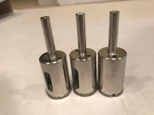 3pcs! 1/2" Diamond Coated Core Drill Bits Ceramic Tiles, Porcelain and Stones - Picture 1 of 3