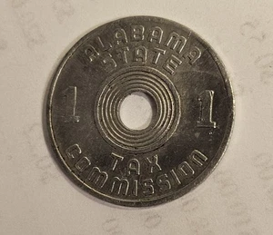 Oklahoma Aluminum  Sales Tax "1" Token #2046 - Picture 1 of 2