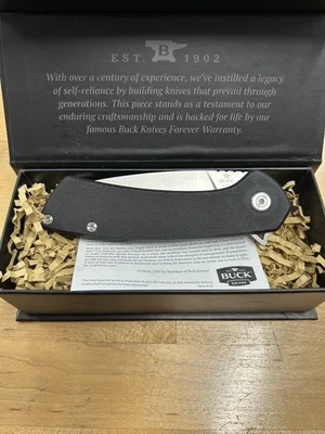 BRAND NEW Buck 040 Onset Knife Black G-10, S45VN w/ Flipper Assist Free Shipping - Image 1 of 4