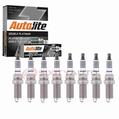 8 pc Autolite Double Platinum Spark Plugs for 2012-2017 Nissan NV3500 5.6L oh - Image 1 of 4