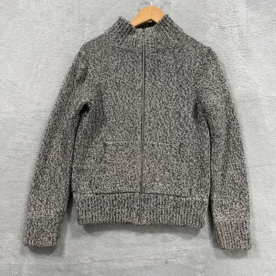 Gap Jacket Womens Medium Cardigan Full Zip Fisherman Mock Neck Cottage Preppy - Image 1 of 4