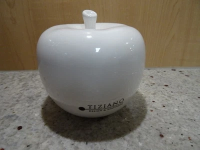 Tiziano Design Keramik Deko-Apfel Dolce 9 cm cremeweiß - Bild 1 von 2