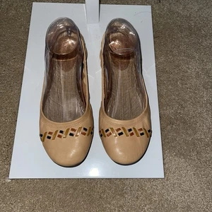 Cole Haan Damen-Ballerinas hellbraunes Leder Größe 9 bequeme Schuhe - Bild 1 von 7