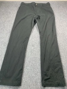 RVCA Hose Herren 34x31 schwarz Chino gerades Bein Taschen Freizeit - Bild 1 von 20