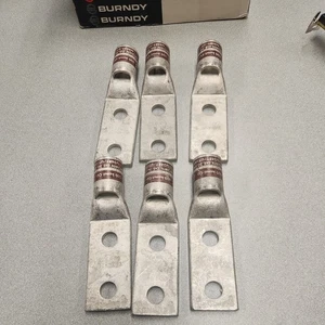 (6) Burndy YA34-2LN Brown Die 20/299 500 KCMIL 1/2"x 1-3/4 spacing.  Free ship. - Picture 1 of 13