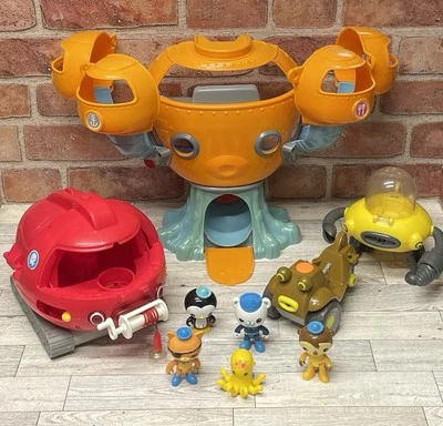 ¡Enorme juego de octonautas de 9 piezas! Juego de juguete Octopod ~ 3 vehículos ~ 5 figuras Foto 1 de 4