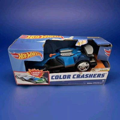 Hot Wheels Color CRASHERS Blue Cyber Speeder OPEN BOX - Image 1 of 4