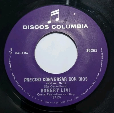 Roberto Livi Marinero Marinero / Preciso Conversar Con Dios COLUMBIA  VG+ #5489 - Image 1 of 2