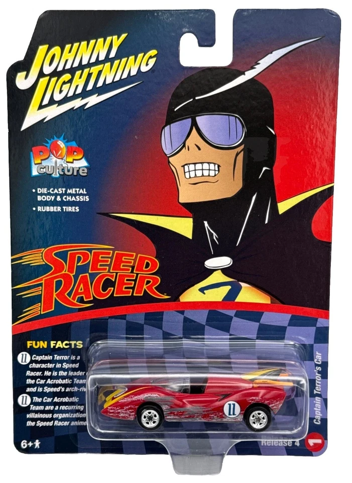 CAPTAIN TERROR (RACED VERSION) SPEED RACER 1/64 JOHNNY LIGHTNING JLPC009-JLSP263 - Image 1 of 2