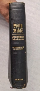 KJV Dickson New Analytical Indexed Bible Genuine Morocco AWESOME 1950 HTF - Picture 1 of 24
