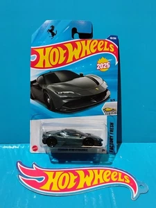 2025 HOT WHEELS NEW MODEL FERRARI SF90 STRADALE #191 GREY FACTORY FRESH HYBRID  - Picture 1 of 7