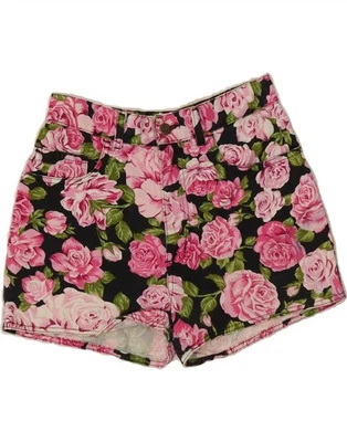 Pantalones Cortos Informales MOSCHINO Mujer Cintura Alta W28 Medianos Rosa Floral DB74 Foto 1 de 4