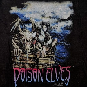Poison Elves Vintage T-Shirt XL Pre-Shrunk Cotton - Picture 1 of 3