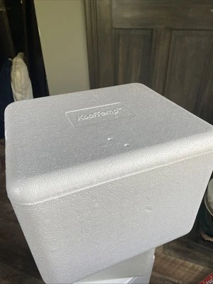 Insulated Styrofoam shipping cooler foam KoolTemp 15 3/8” x 13 3/8”  x 12 1/2" - Image 1 of 4