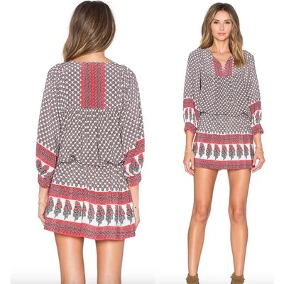 Ulla Johnson | Bazaar Silk Dress in Light Indian Floral | Sz 0 - Image 1 of 4