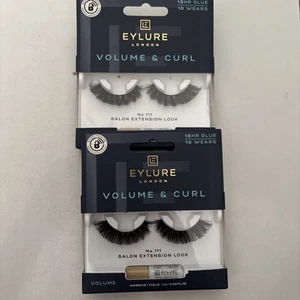 EYLURE London False Eyelashes Extension No 111 Falsies 10 Wears lot of 2 - Picture 1 of 1