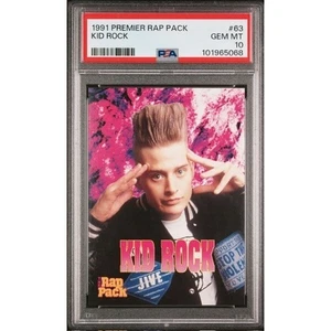 Tarjeta de novato 1991 Premier Rap Pack #63 Kid Rock PSA 10 gemas como nueva 💎 - Imagen 1 de 3