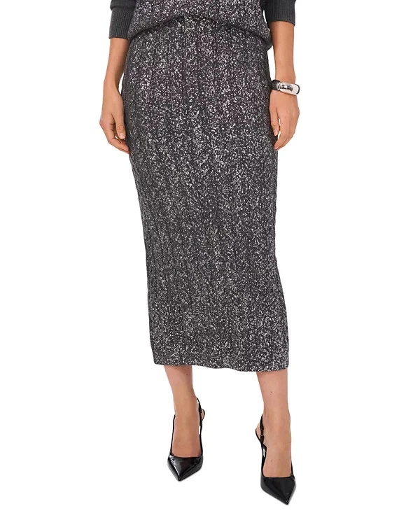 Falda suéter midi de punto con cable Vince Camuto para mujer Foto 1 de 4