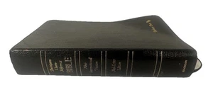 Thompson Chain Reference Bible NIV leather Red Letter 1983 Black Handy Sized - Imagen 1 de 8