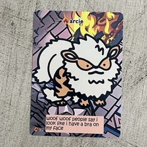 Arcie Pokiebubies V2 1st Edition Fan Art 104 Chef Ken Lee Pokemon Arcanine - Picture 1 of 2