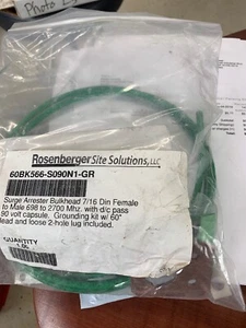 NEW Rosenberger 60BK566-S090N1 Surge Arrester Bulkhead Connector w/Kit - Picture 1 of 2